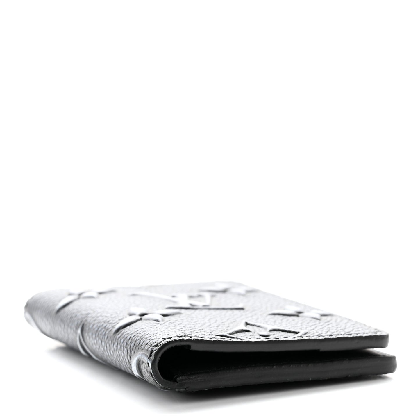 Faded Calfskin Monogram Pocket Organizer Charcoal