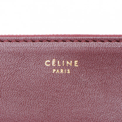 Celine Leather Pouch Clutch Bordeaux 4 of 8