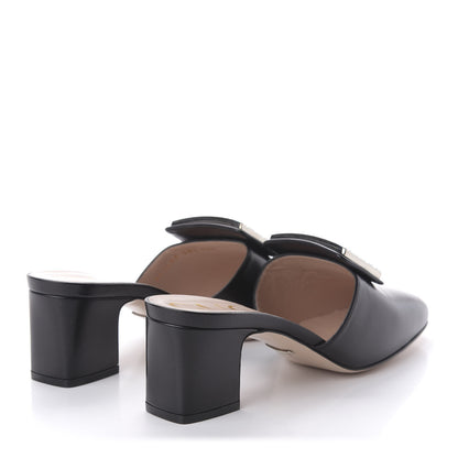 Gucci Malaga Kid Crystal Square G Madelyn Mules 38.5 Black 4 of 9