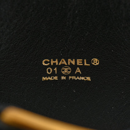 Chanel Calfskin Coco Double Buckle Bracelet Black 4 of 5