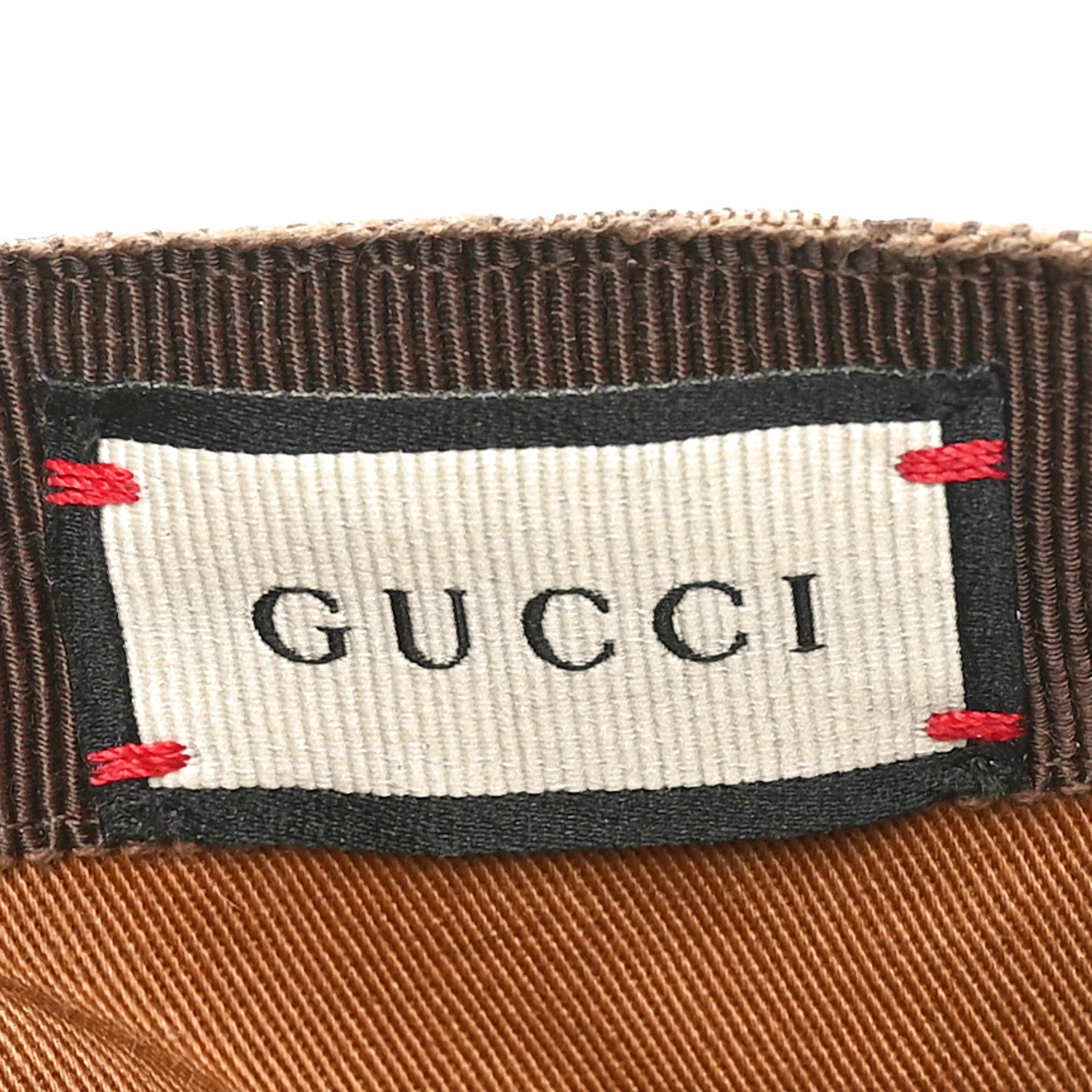 Gucci Monogram Textured Dollar Calfskin Zeno Baseball Hat M Beige 8 of 9