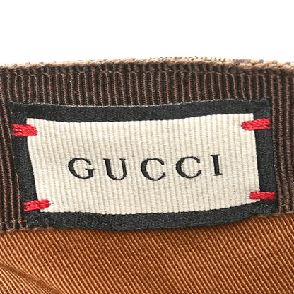 Gucci Monogram Textured Dollar Calfskin Zeno Baseball Hat M Beige 8 of 9