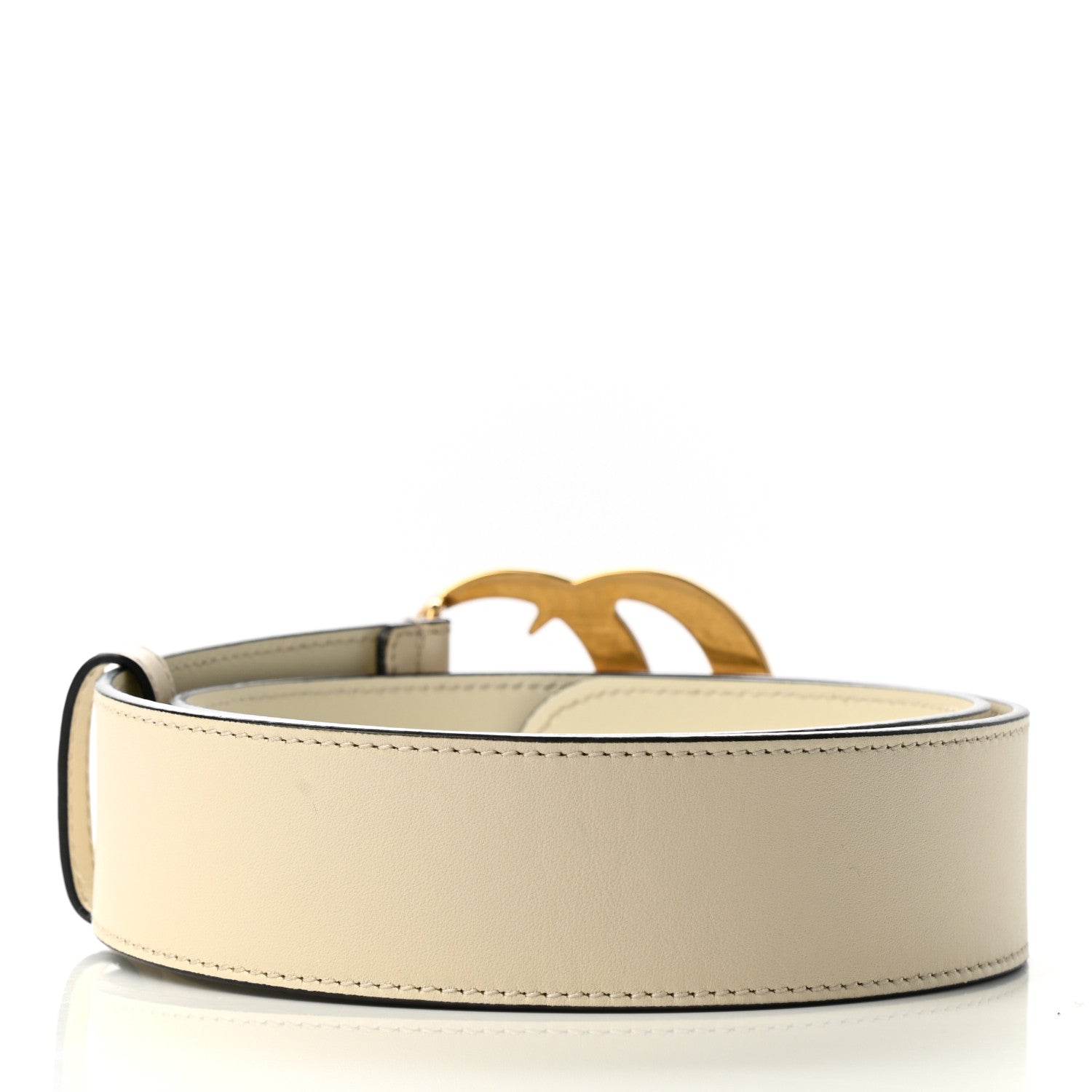 Gucci Calfskin Double G 40mm Belt 70 28 Mystic White 2 of 3