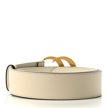 Gucci Calfskin Double G 40mm Belt 70 28 Mystic White 2 of 3