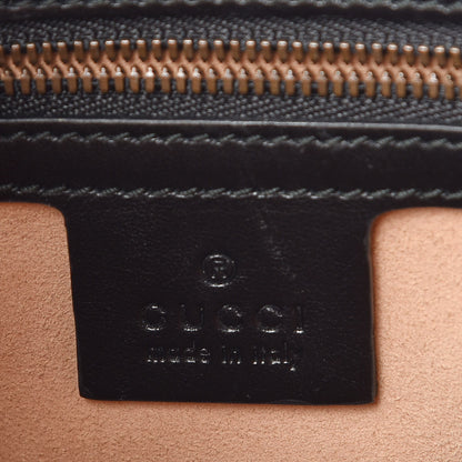 Gucci Calfskin Matelasse GG Marmont Flat Messenger Bag Black 6 of 15