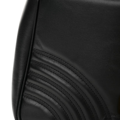 Gucci Calfskin Matelasse Small GG Marmont Top Handle Shoulder Bag Black 13 of 15