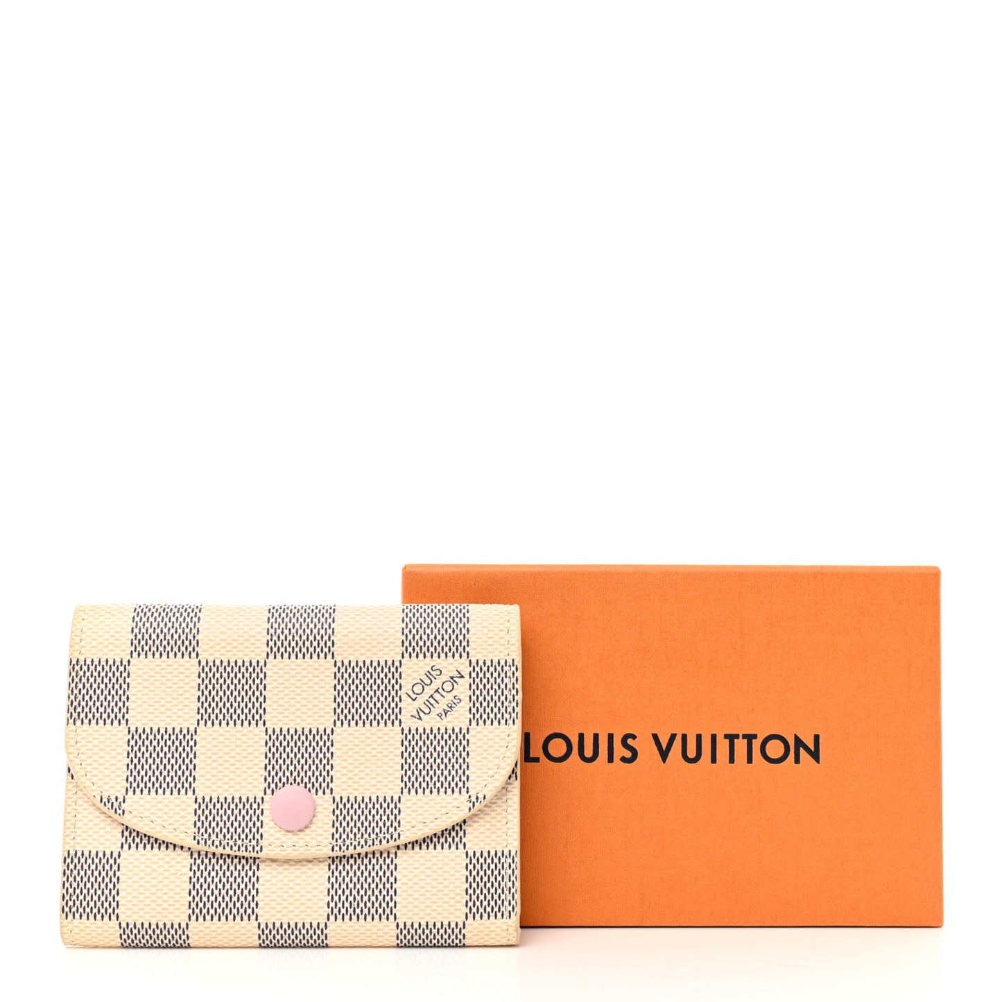 Damier Azur Rosalie Coin Purse Rose Ballerine
