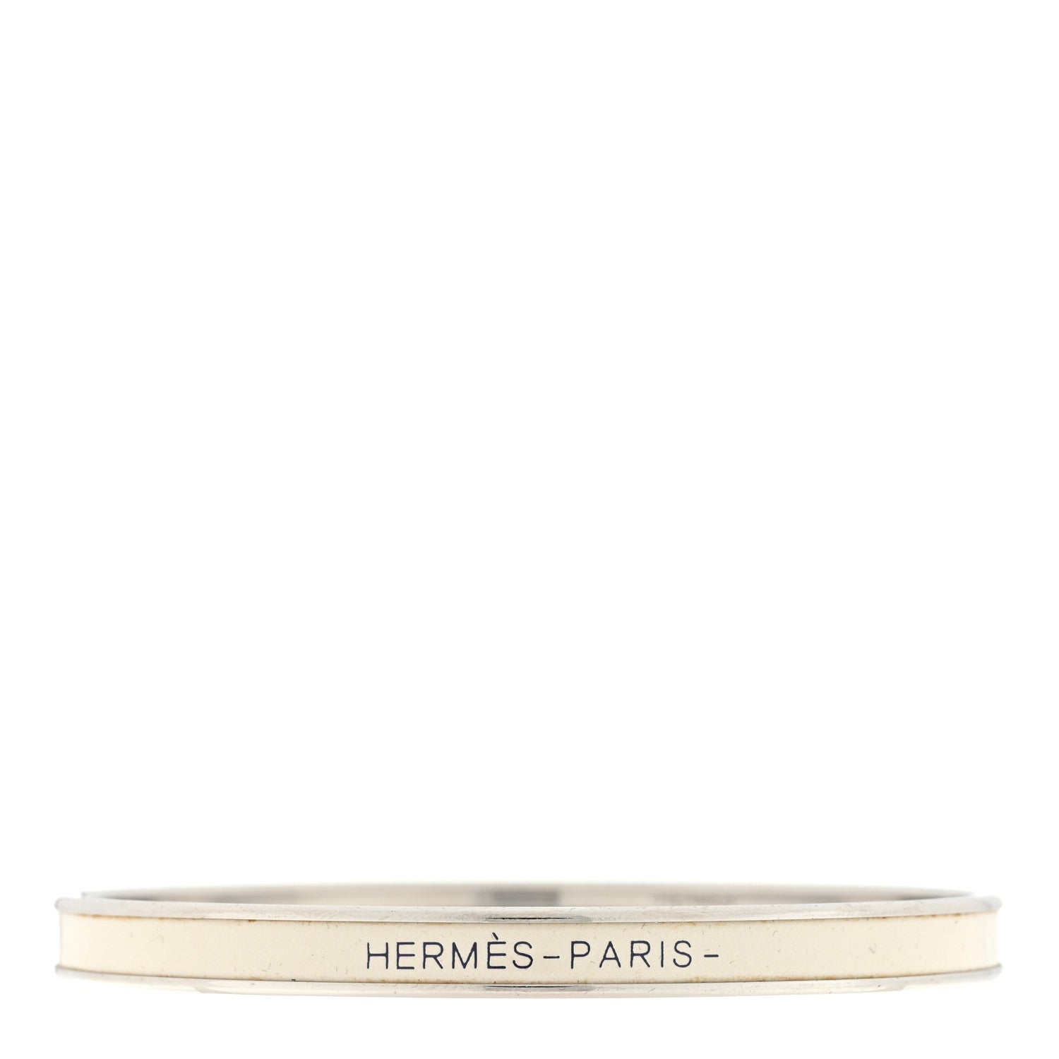 Hermes Enamel Uni Bangle White 1 of 3