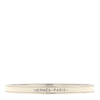 Hermes Enamel Uni Bangle White 1 of 3