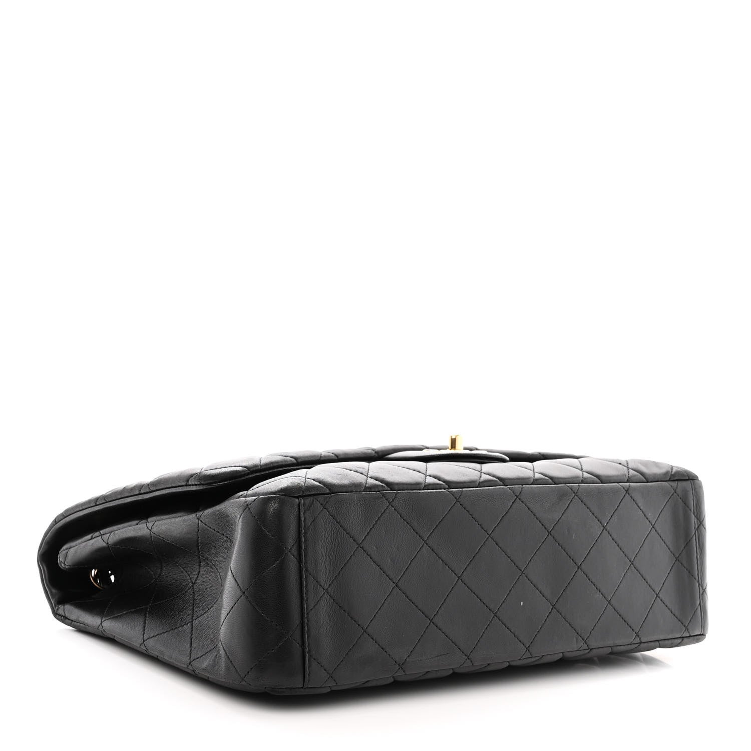 Chanel Lambskin Quilted Maxi Single Flap Black 4 of 13