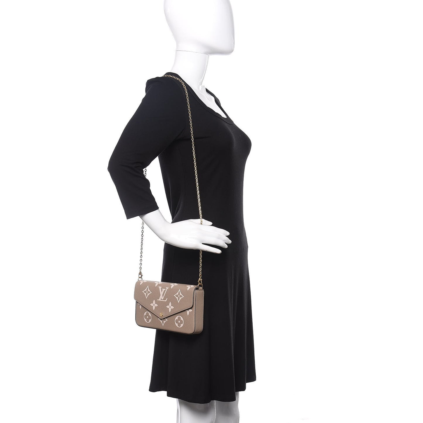 Empreinte Monogram Giant Felicie Pochette Tourterelle Creme