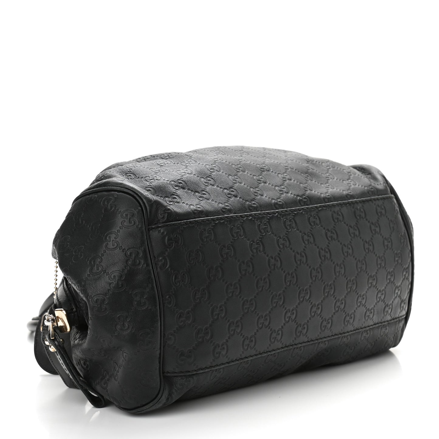 Guccissima Medium Sukey Boston Black