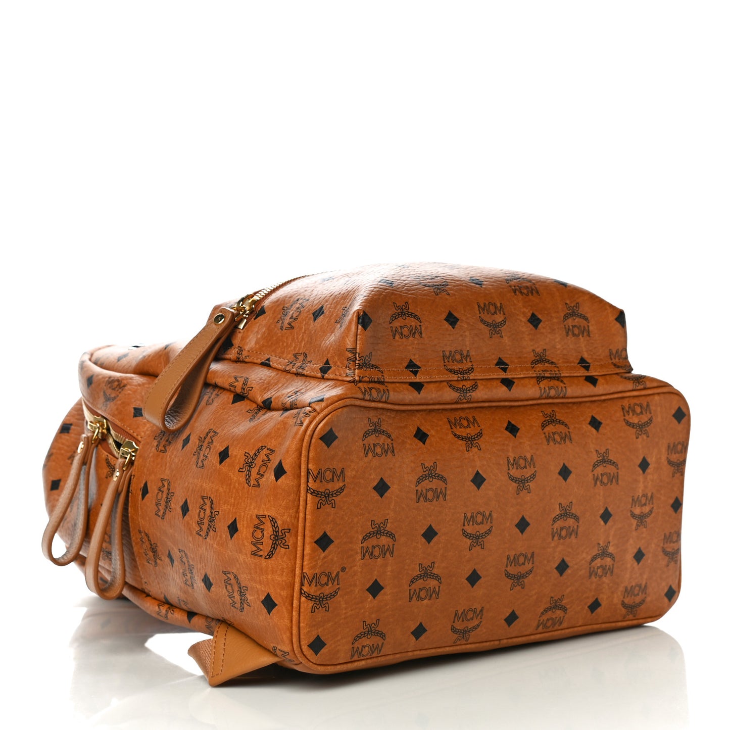 Visetos Medium Sprinkle Stud Stark Backpack Cognac