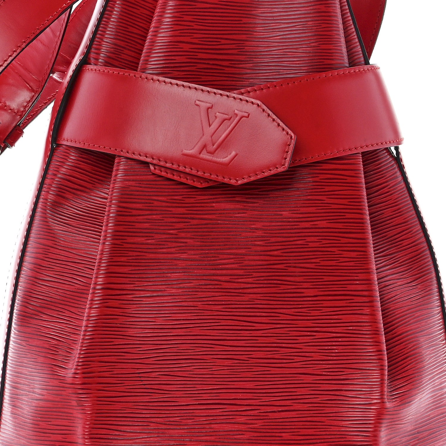 Louis Vuitton Epi Sac D'Epaule GM Castillan Red 7 of 11