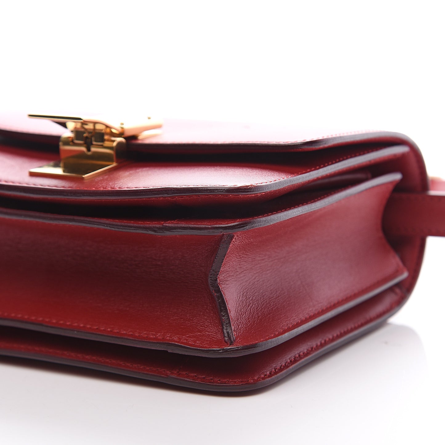 Smooth Calfskin Small Classic Box Flap Bag Red