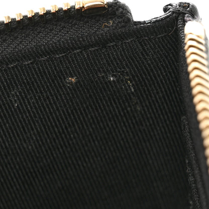 Chanel Iridescent Caviar Quilted Classic Zip Pouch Black 7 of 9