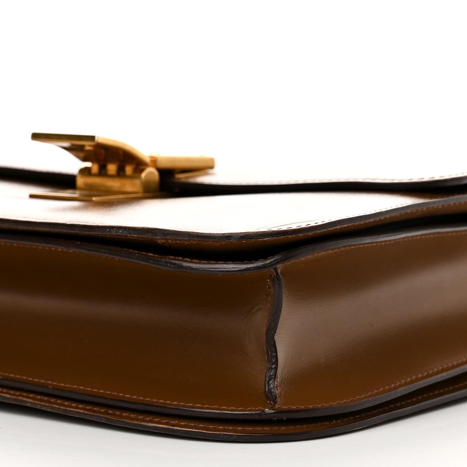 Celine Smooth Calfskin Medium Classic Box Flap Bag Camel 10 of 19