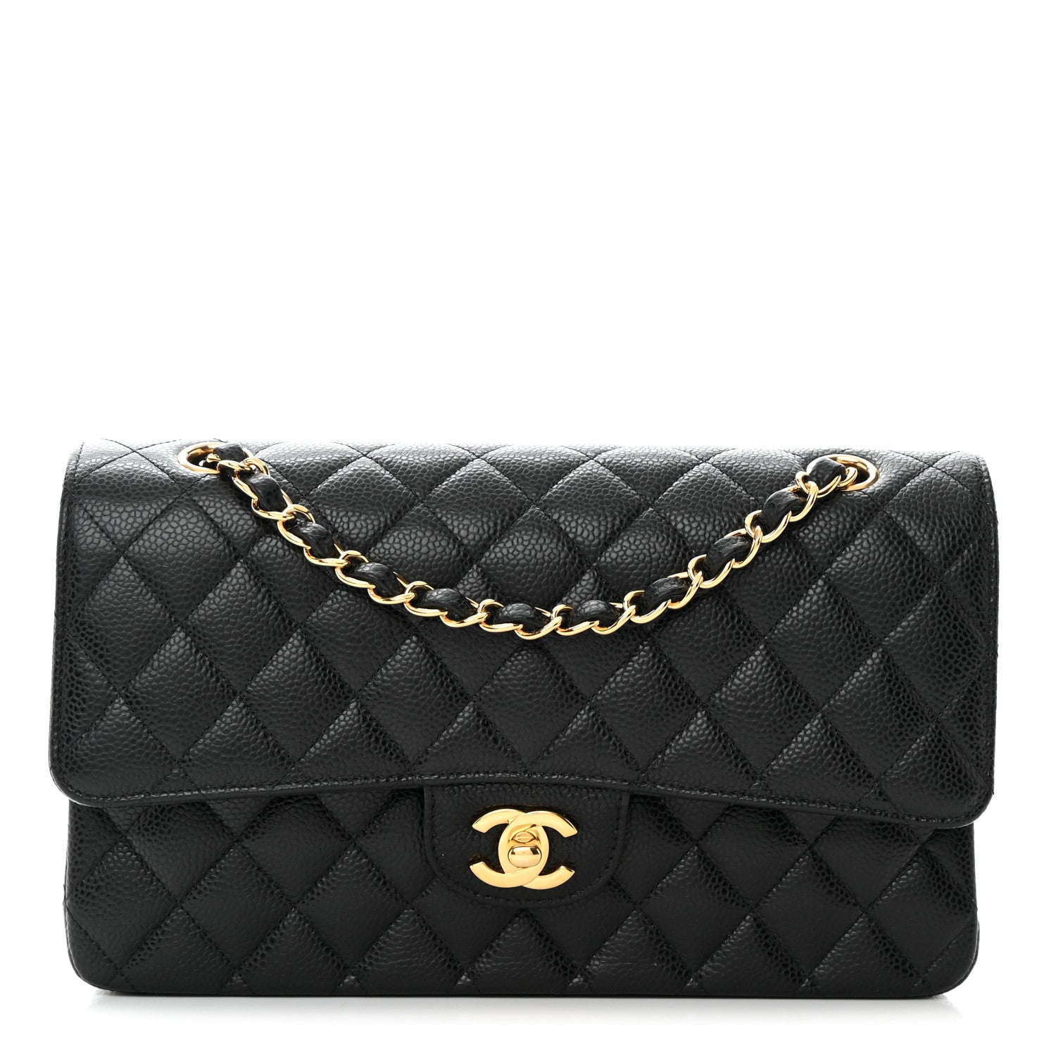 Chanel Caviar Quilted Medium Double Flap Black 1 of 11