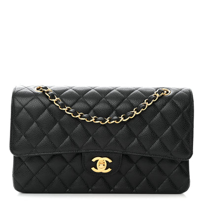Chanel Caviar Quilted Medium Double Flap Black 1 of 11