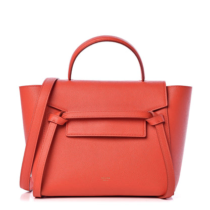 Celine Grained Calfskin Micro Belt Bag Coral 1 of 11