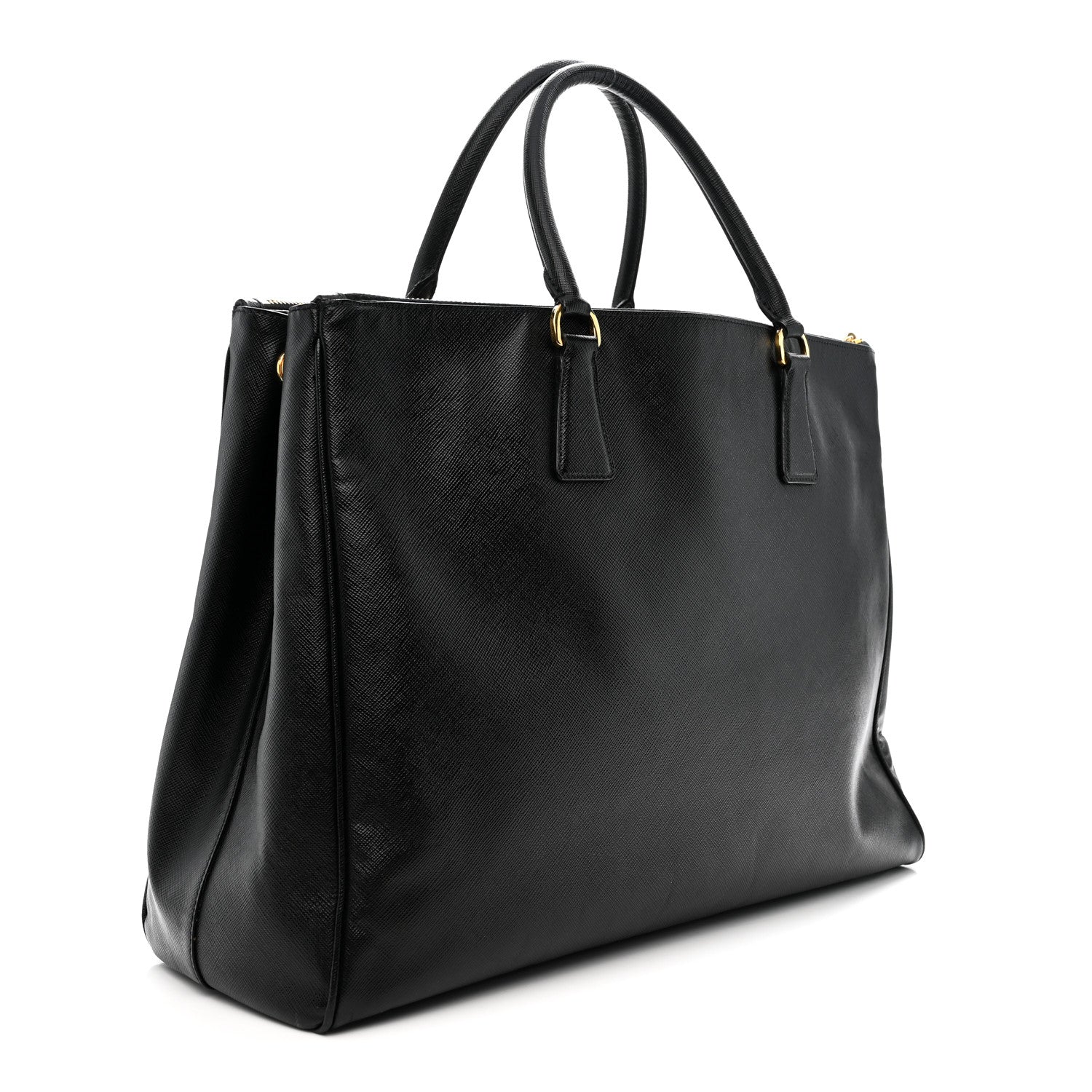 Prada Saffiano Lux Extra Large Galleria Double Zip Tote Black 3 of 12