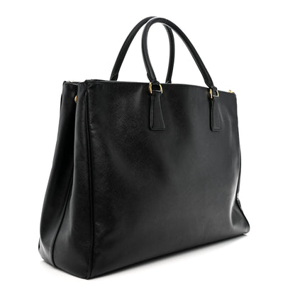 Prada Saffiano Lux Extra Large Galleria Double Zip Tote Black 3 of 12