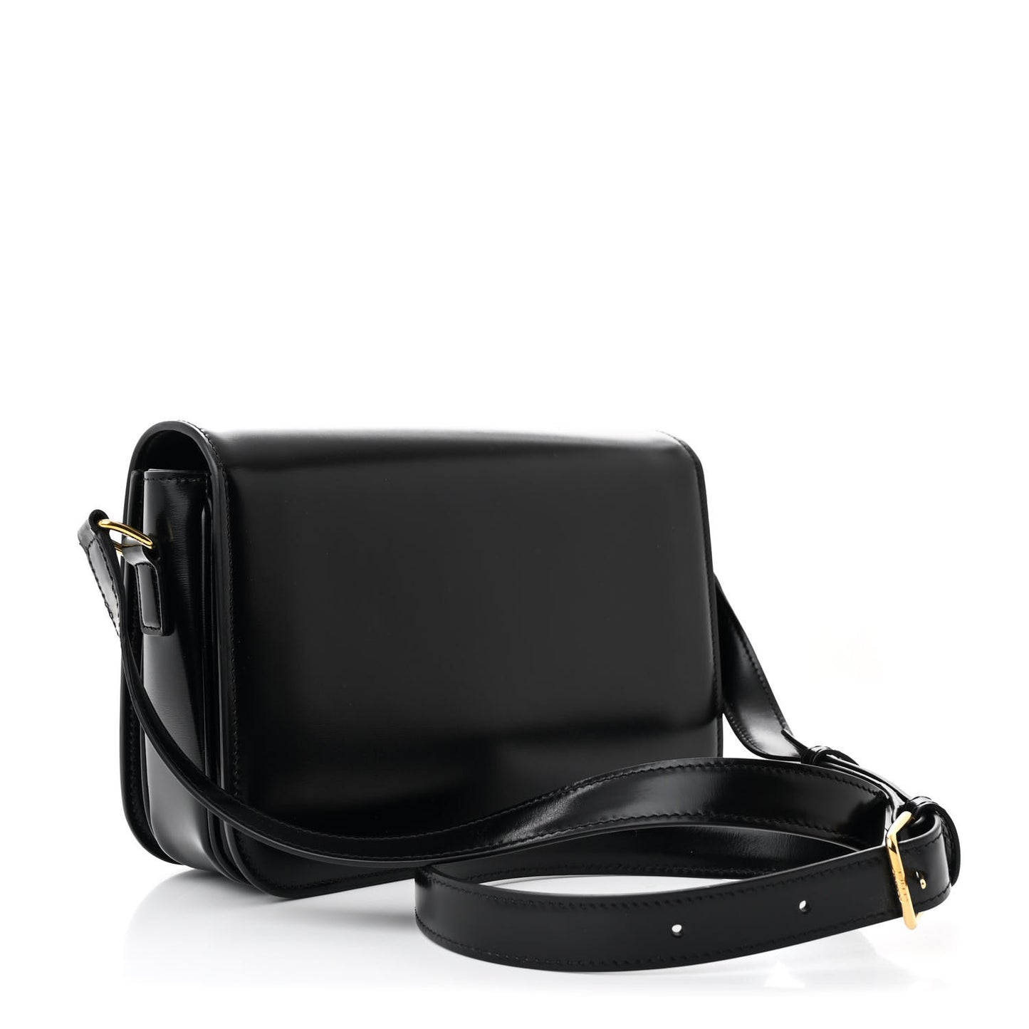 Shiny Calfskin Medium Triomphe Black
