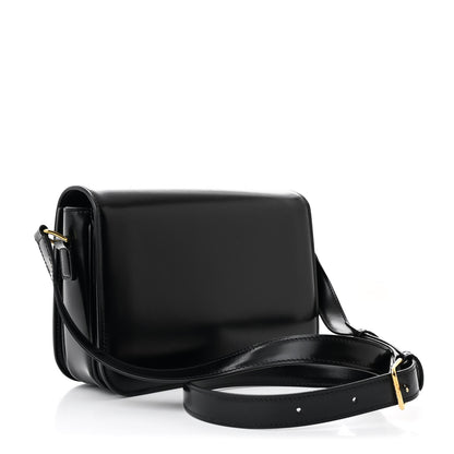 Celine Shiny Calfskin Medium Triomphe Black 3 of 12