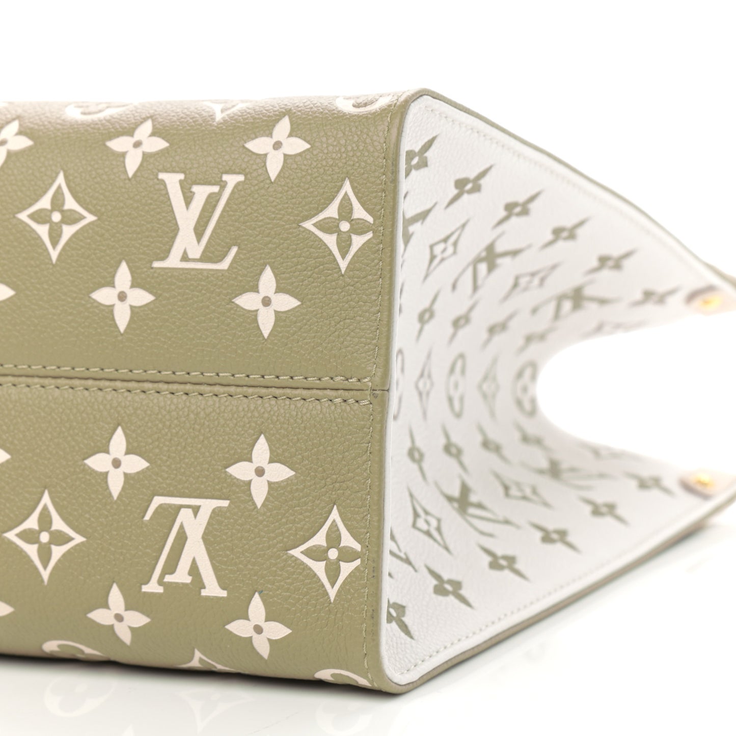 Empreinte Monogram Spring In The City Onthego MM Kaki Beige Cream