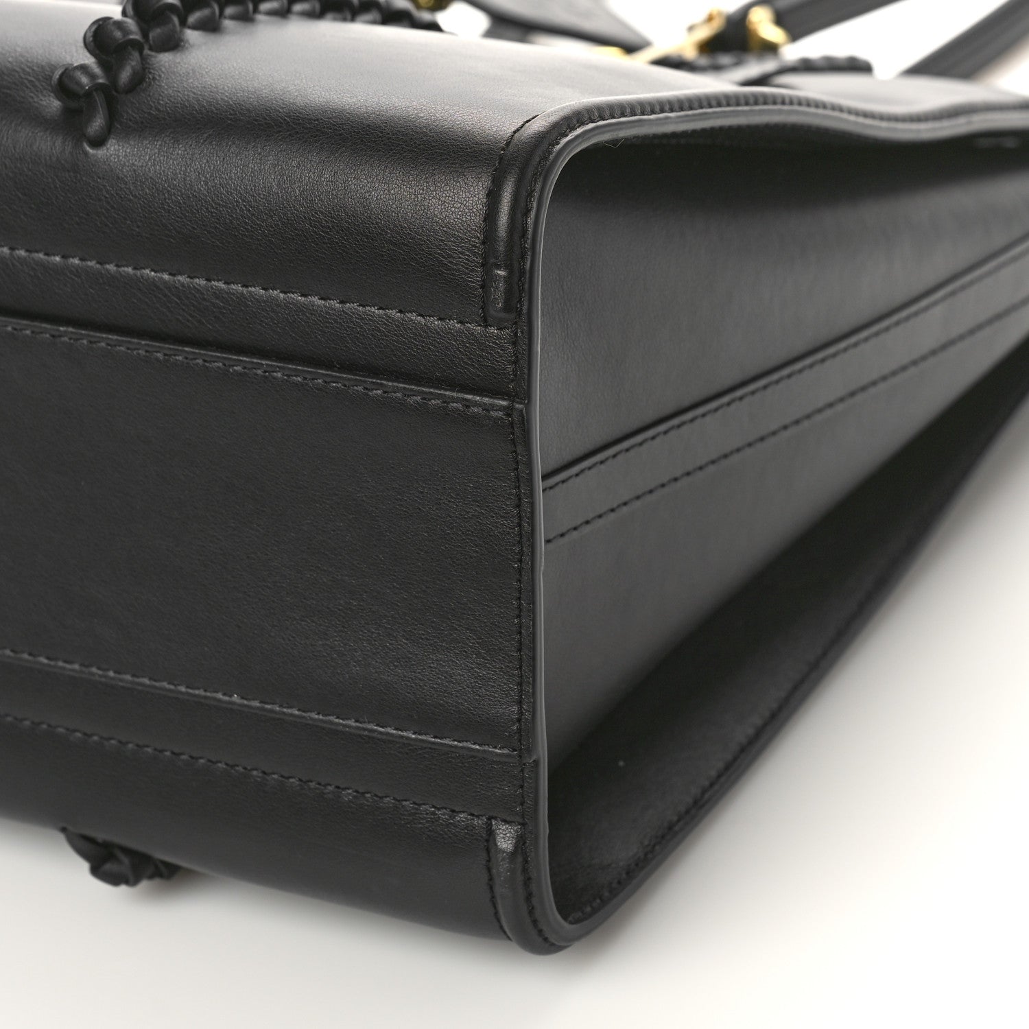 Alexander McQueen Calfskin The Tall Story Shoulder Bag Black 8 of 8