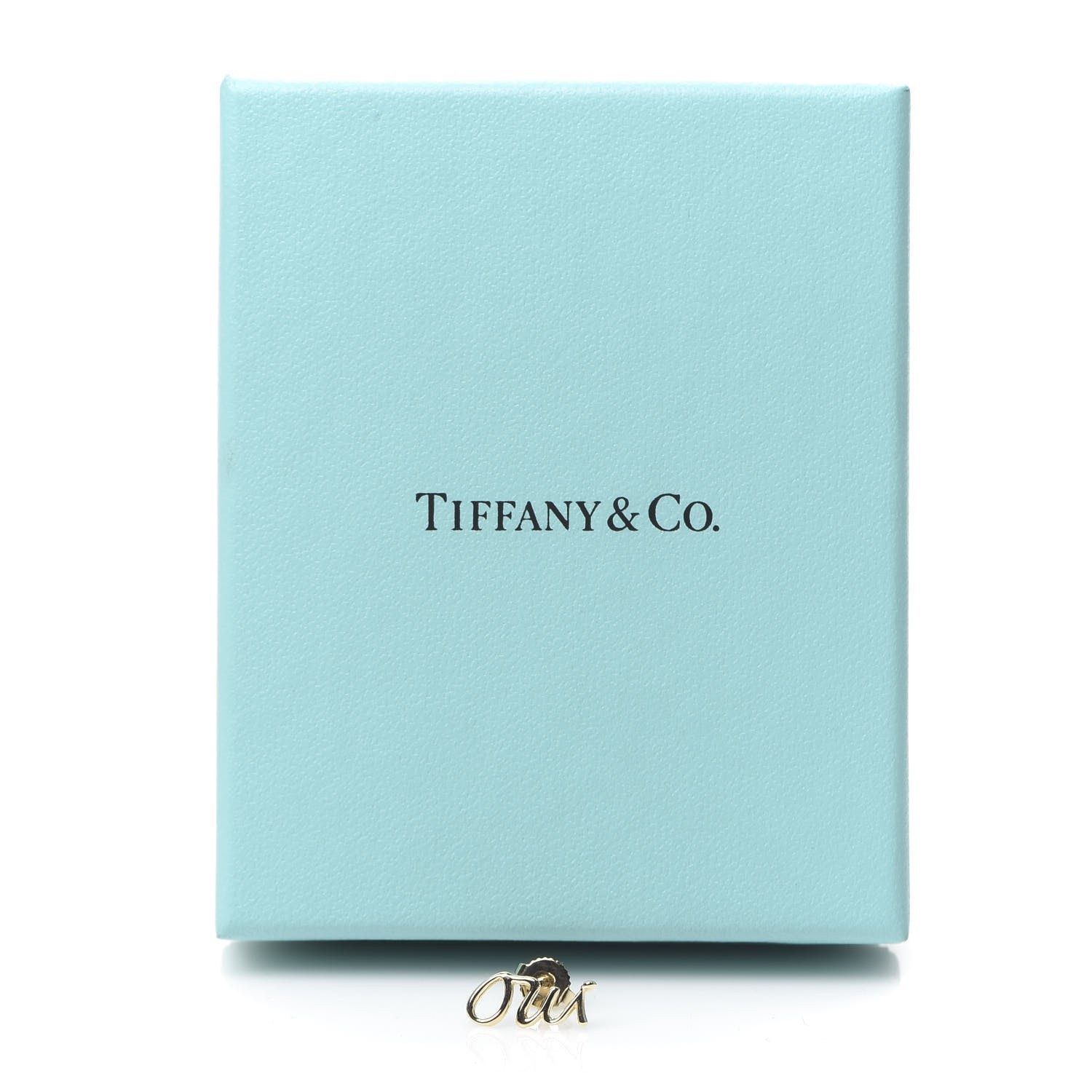 Tiffany 18K Yellow Gold Graffiti Oui Single Earring 5 of 5