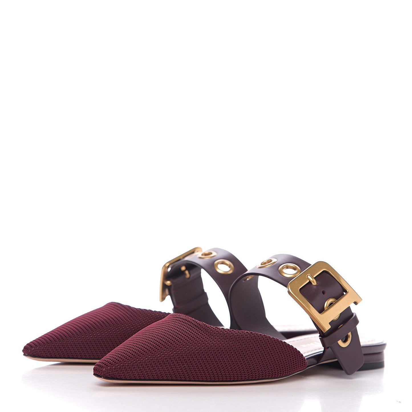 Technical Fabric D-Dior Ballerina Flats 35 Rouge