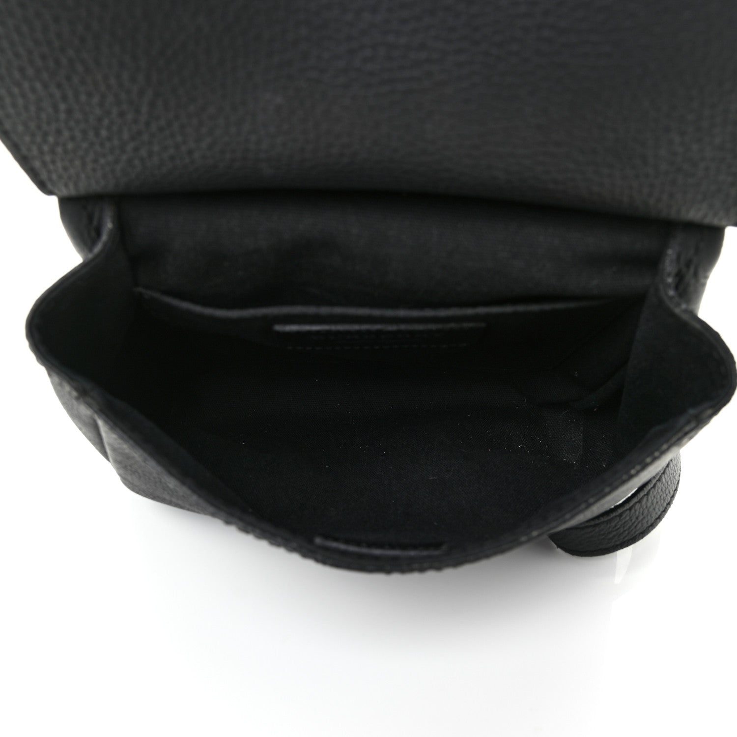 Burberry Soft Grain Calfskin Baby Bridle Saddle Bag Black 5 of 13