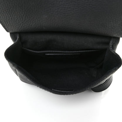 Burberry Soft Grain Calfskin Baby Bridle Saddle Bag Black 5 of 13
