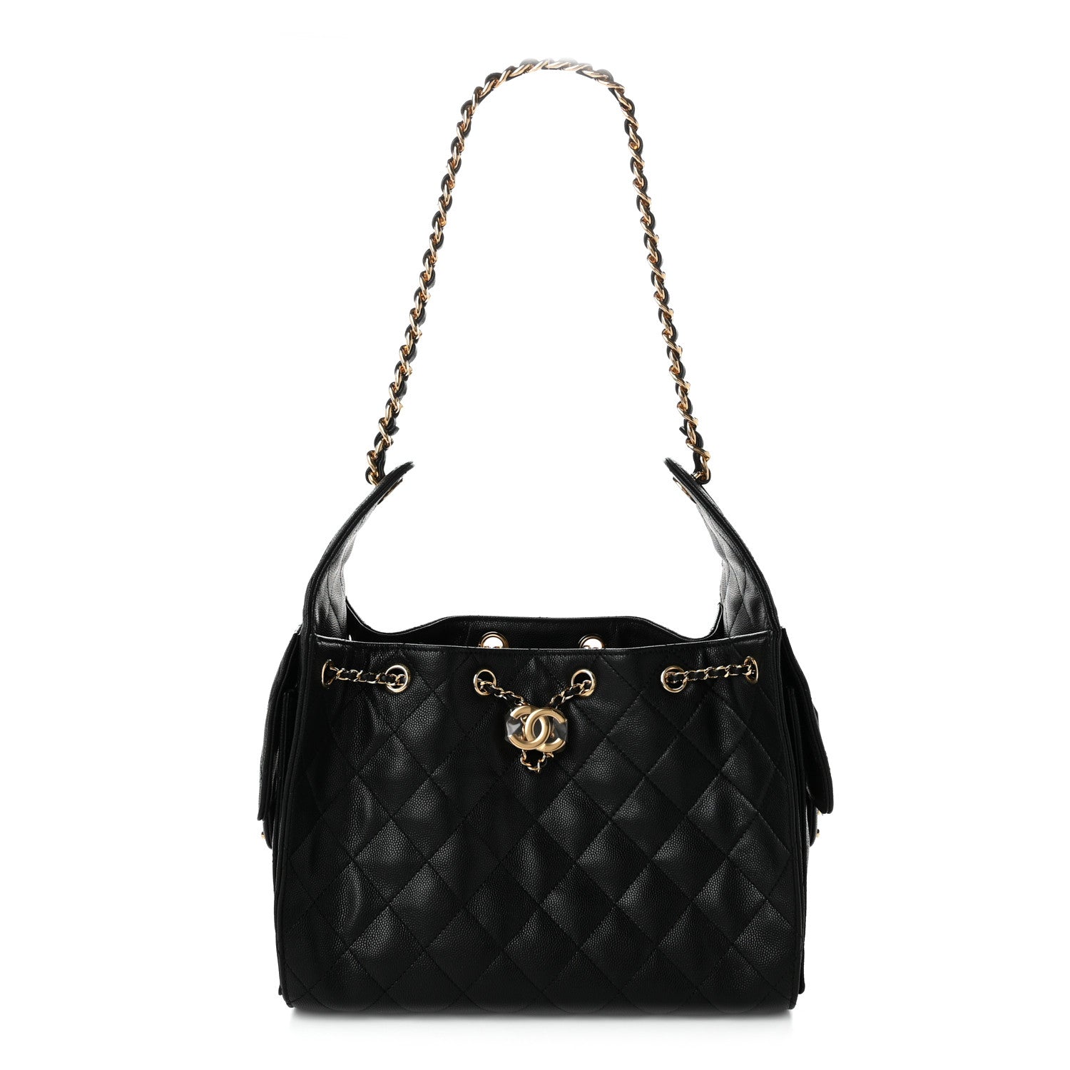 Chanel Caviar Quilted Small Chanel 25 Handbag Black 1 of 10