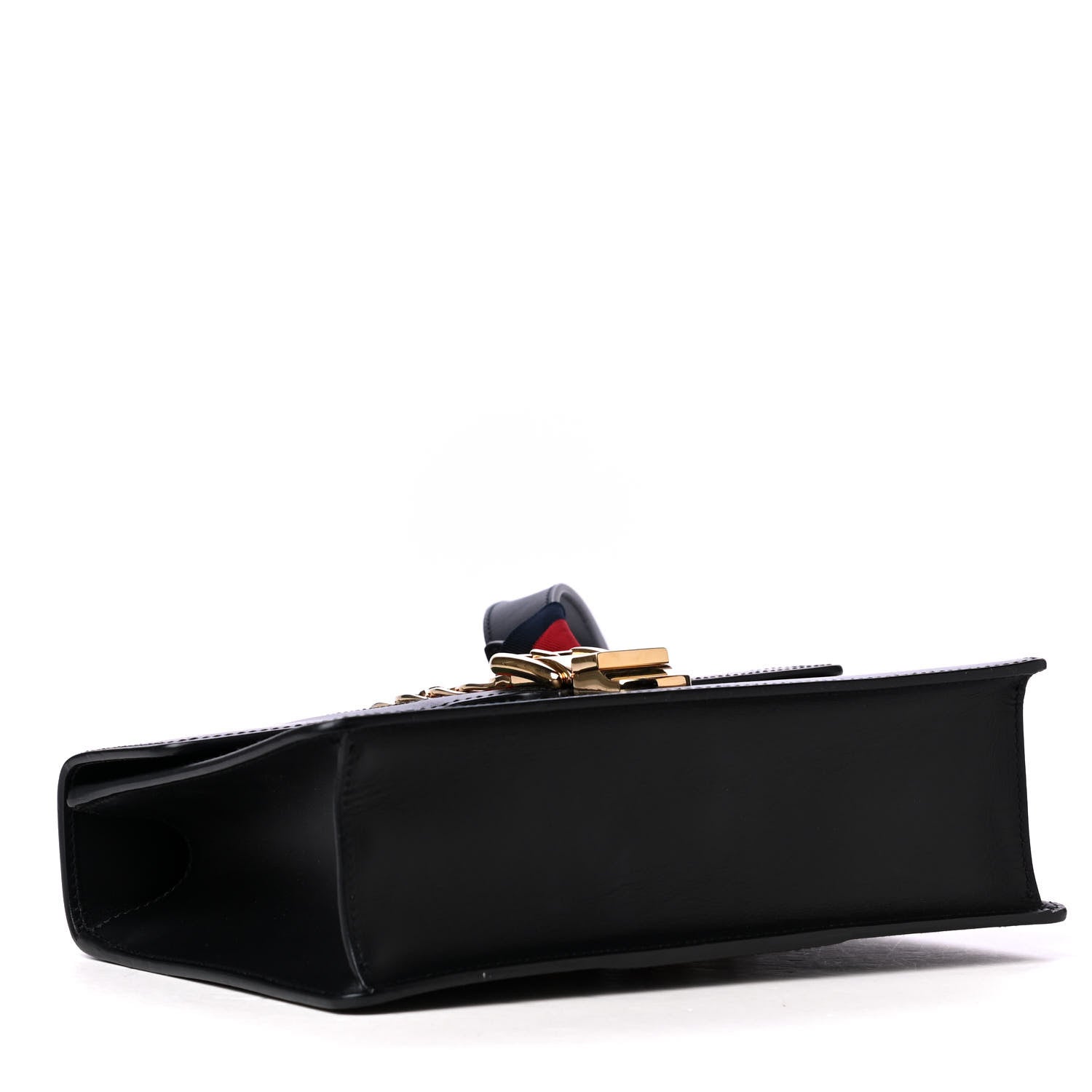 Gucci Calfskin Small Sylvie Shoulder Bag Black 3 of 4