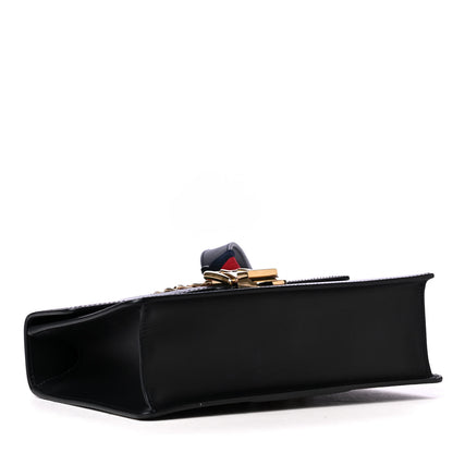 Gucci Calfskin Small Sylvie Shoulder Bag Black 3 of 4