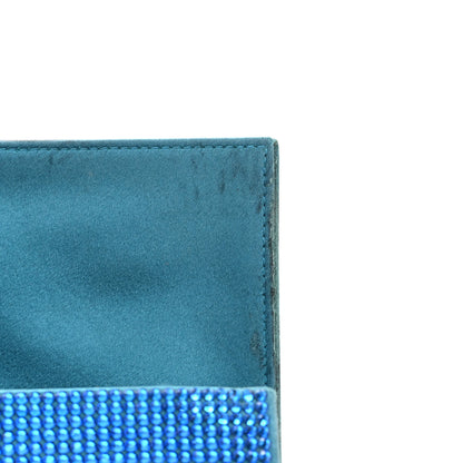 Judith Leiber Swarovski Crystal Flap Clutch Capri Blue 13 of 16