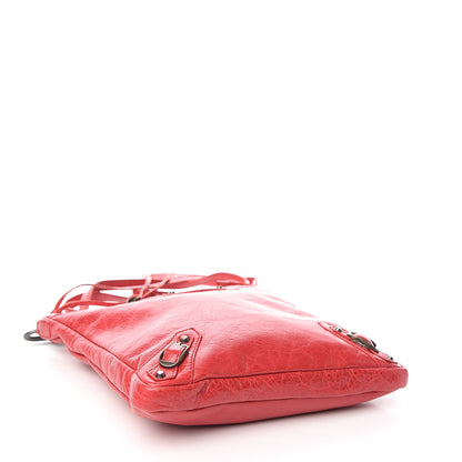 Balenciaga Agneau Classic Hardware Flat Crossbody Rouge Cardinal 5 of 11