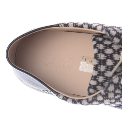 Gucci Jacquard Bee Embroidered Mens Ace Sneakers 12 Black Ivory 8 of 11