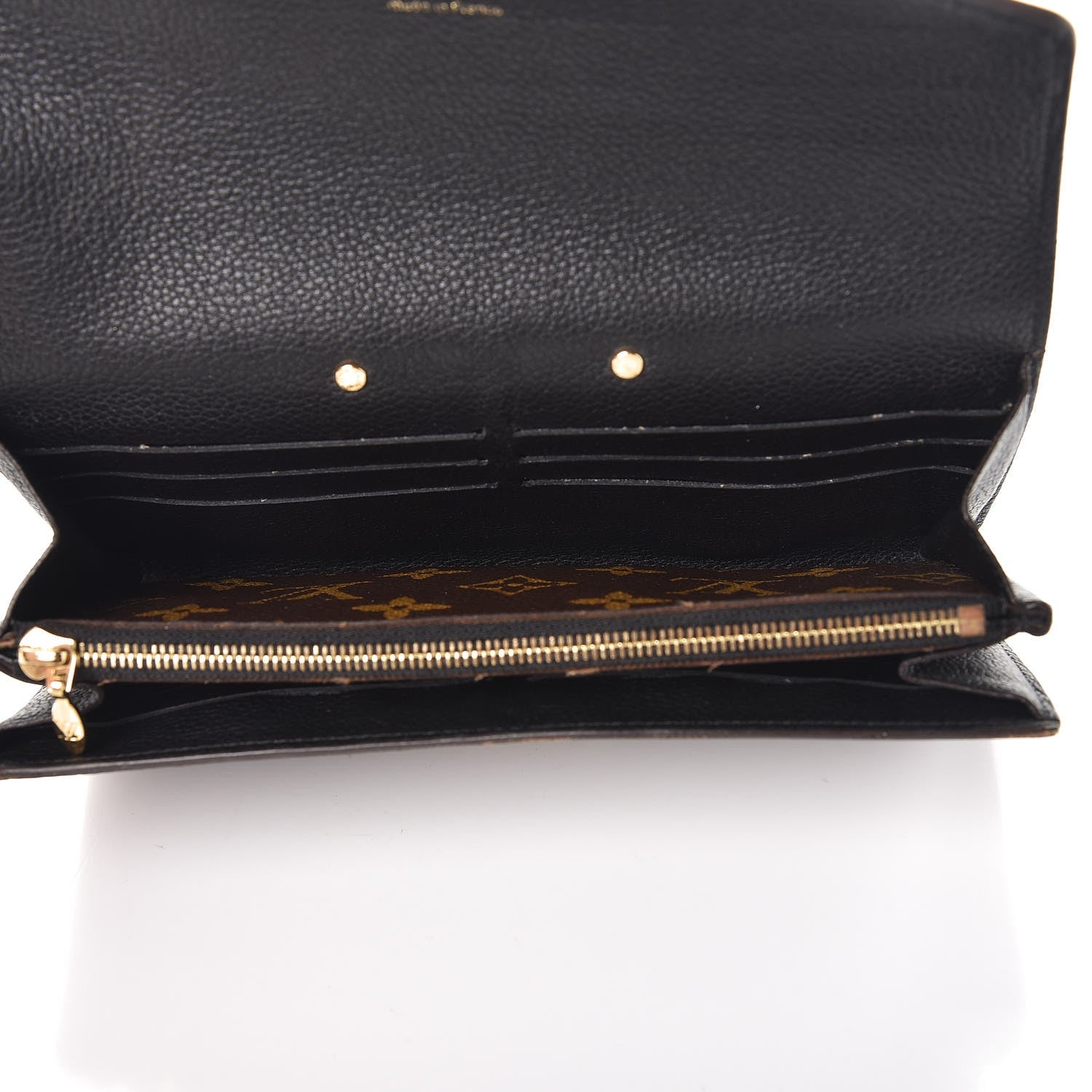 Louis Vuitton Monogram Pallas Wallet Black 5 of 7