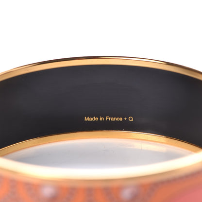 Hermes Enamel Printed Wide Collier de Churns Bracelet 65 5 of 6