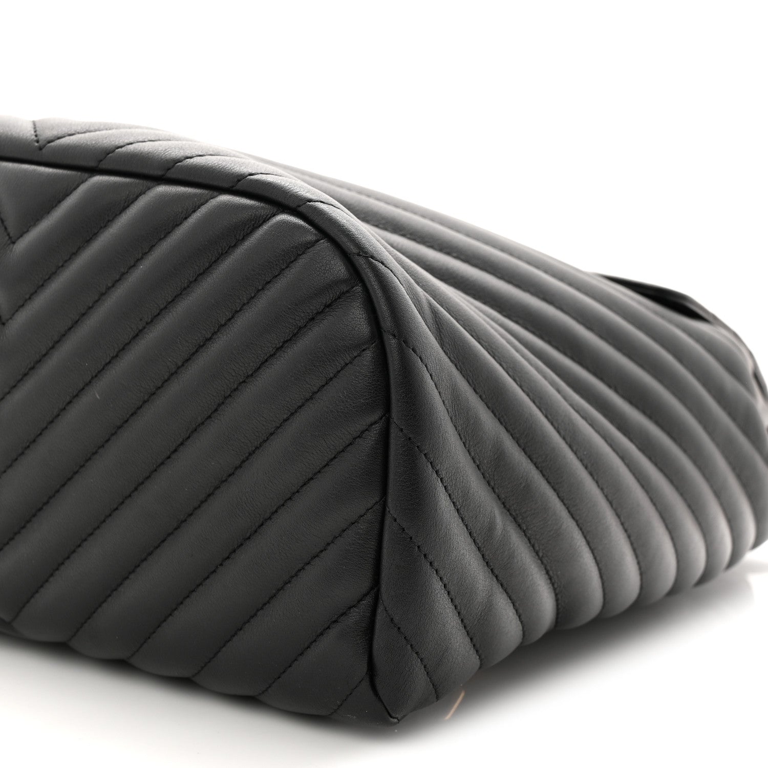 Chanel Calfskin Chevron Quilted Large Urban Spirit Backpack Black 10 of 10