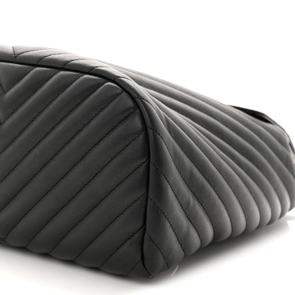 Chanel Calfskin Chevron Quilted Large Urban Spirit Backpack Black 10 of 10