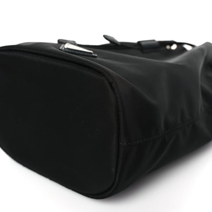 Prada Saffiano Tessuto Nylon Vela Bucket Wristlet Black 9 of 9