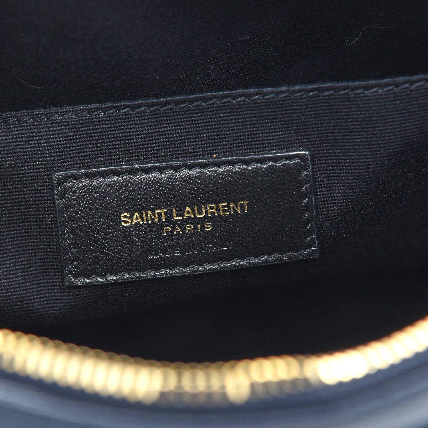 Saint Laurent Calfskin Matelasse Monogram Lou Camera Bag Navy 6 of 10