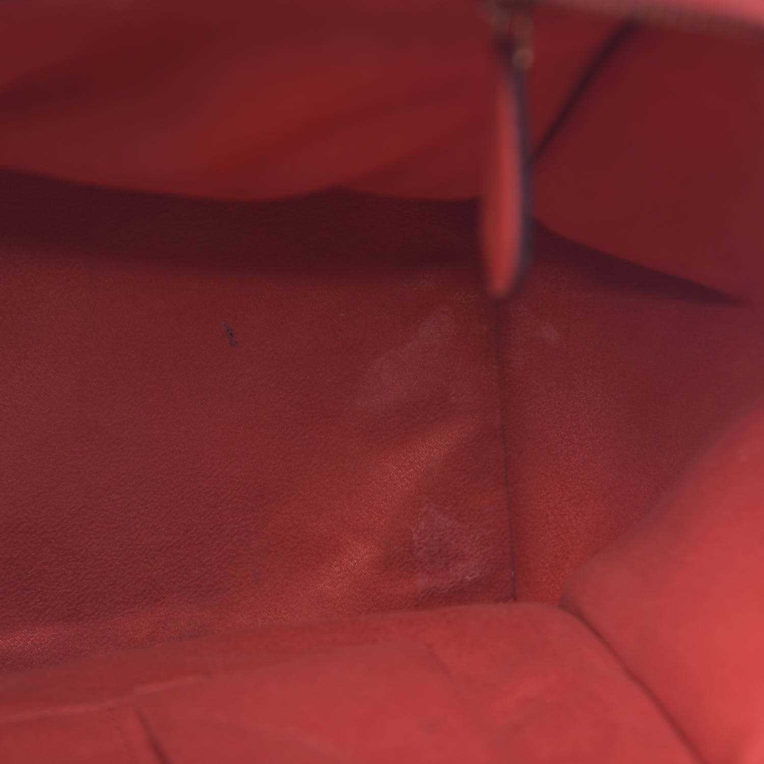 Celine Drummed Calfskin Mini Luggage Red 16 of 21