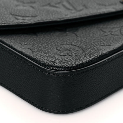 Louis Vuitton Empreinte Pochette Felicie Chain Wallet Black 9 of 10