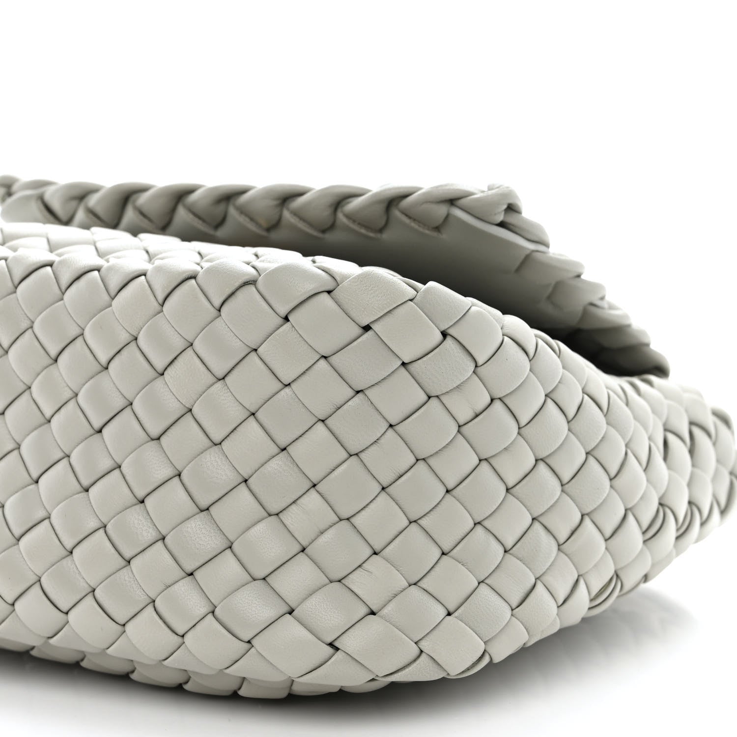 Bottega Veneta Nappa Intreccio Mini Cobble Shoulder Bag Agate Grey 10 of 10