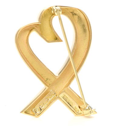 Tiffany 18K Yellow Gold Paloma Picasso Loving Heart Pin Brooch 3 of 3